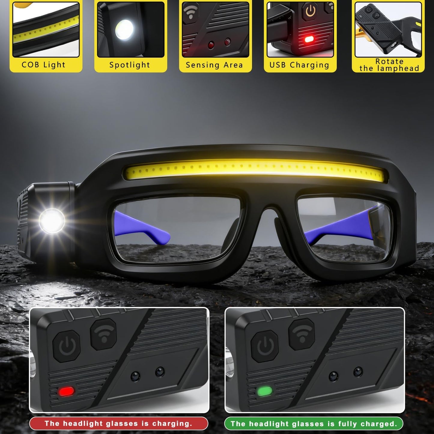 GripLux Auto - LED Headlight Glasses